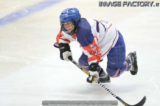 2015-04-12 Torneo di Pinzolo 3756 Aosta-Hockey Milano Rossoblu U12 Lorenzo Spada